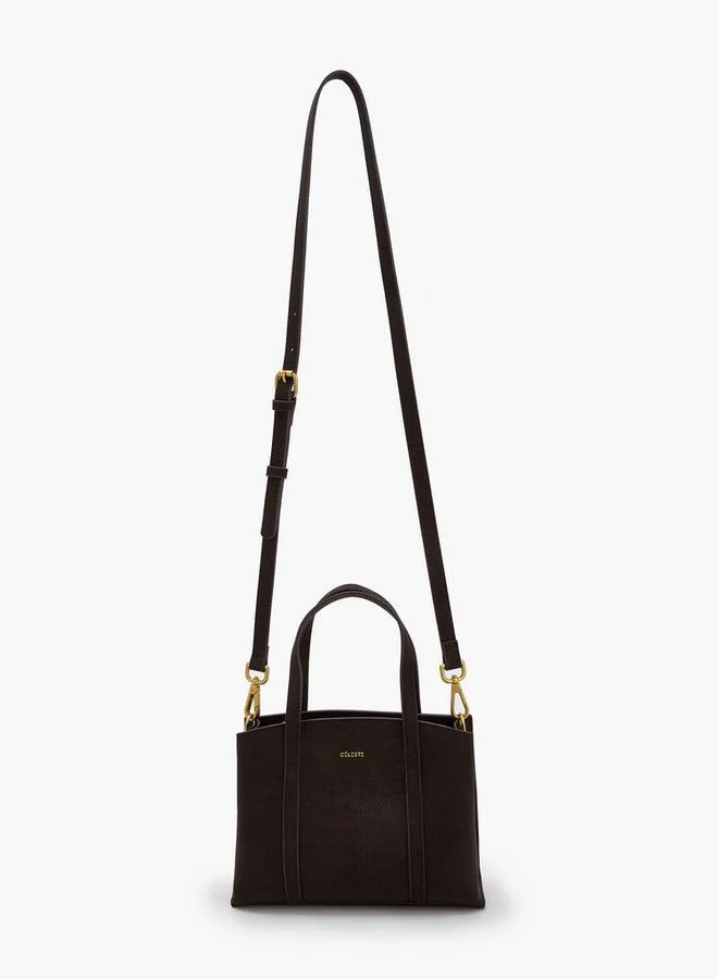 Celeste Textured Tote Bag With Double Handles